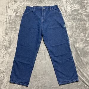 New‎ Vintage Key Flannel Lined Jeans Women’s Size 18A Blue Denim
